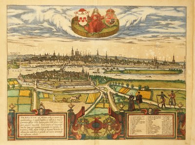 Kaart van Maastricht uit Civitates Orbis Terrarum door Georg Braun door Georg Braun and Hogenberg Franz