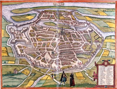 Metz, Frankrijk door Georg and Hogenberg Franz (1535 90) Braun