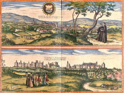Oxford, Windsor, Kasteel, Groot-Brittannië door Georg and Hogenberg Franz (1535 90) Braun