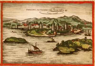 Porec, Kroatië door Georg and Hogenberg Franz (1535 90) Braun
