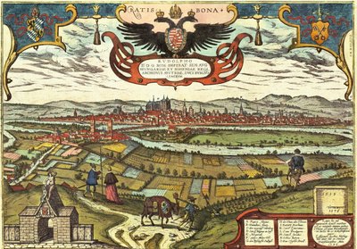 Regensburg, Duitsland door Georg and Hogenberg Franz (1535 90) Braun