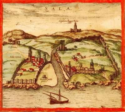 Zout, Marokko door Georg and Hogenberg Franz (1535 90) Braun