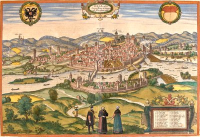 Schwäbisch Hall , Duitsland door Georg and Hogenberg Franz (1535 90) Braun