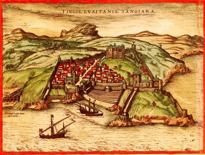 Tanger, Marokko door Georg and Hogenberg Franz (1535 90) Braun