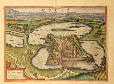 Tata, Dotis uit Civitates Orbis Terrarum door Georg Braun door Georg Braun and Hogenberg Franz