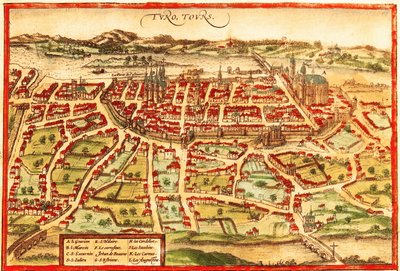 Toulon, Frankrijk door Georg and Hogenberg Franz (1535 90) Braun