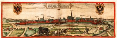Wenen, Oostenrijk door Georg and Hogenberg Franz (1535 90) Braun