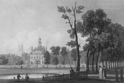 Bethlehem Ziekenhuis, zoals het verscheen in juni 1811, Londen door George (after) Arnald