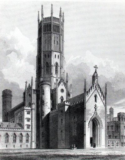 Fonthill Abbey vanuit het noordwesten, 