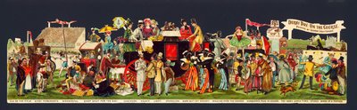 Derby Day: op de renbaan door George (after) Cruikshank