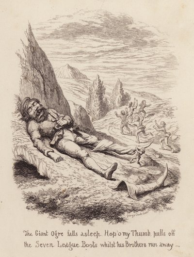 Klein Duimpje door George (after) Cruikshank