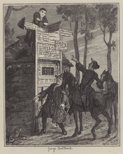 Illustratie voor Jack Sheppard door George (after) Cruikshank