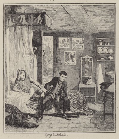 Illustratie voor Jack Sheppard door George (after) Cruikshank