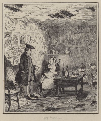 Illustratie voor Jack Sheppard door George (after) Cruikshank