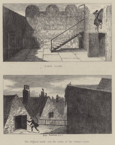 Illustratie voor Jack Sheppard door George (after) Cruikshank
