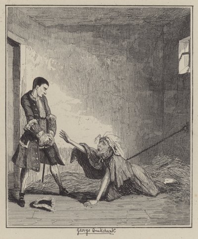 Illustratie voor Jack Sheppard door George (after) Cruikshank