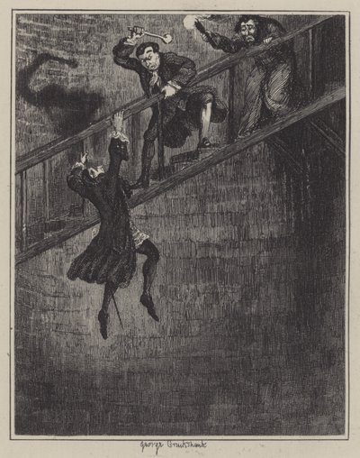 Illustratie voor Jack Sheppard door George (after) Cruikshank