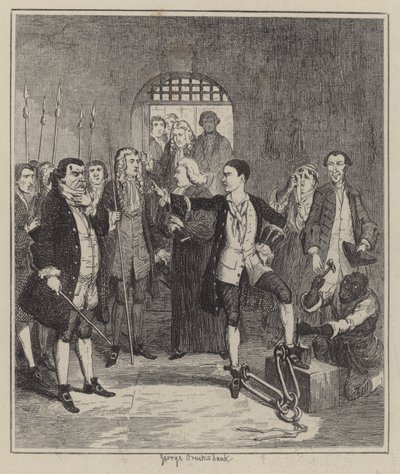 Illustratie voor Jack Sheppard door George (after) Cruikshank