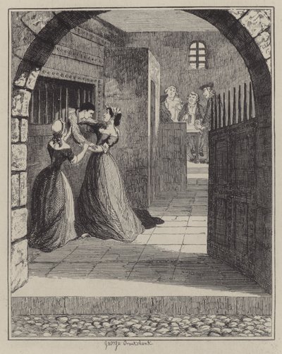 Illustratie voor Jack Sheppard door George (after) Cruikshank