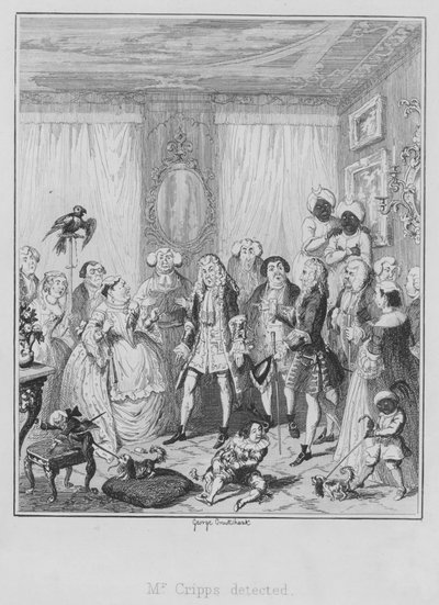 Mr Cripps betrapt door George (after) Cruikshank