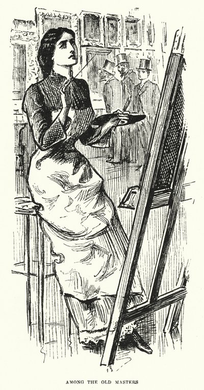 Illustratie voor Trilby door George du Maurier door George (after) Du Maurier
