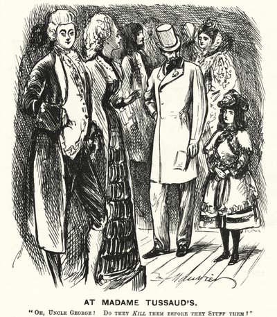 Punch cartoon: Bij Madame Tussaud
