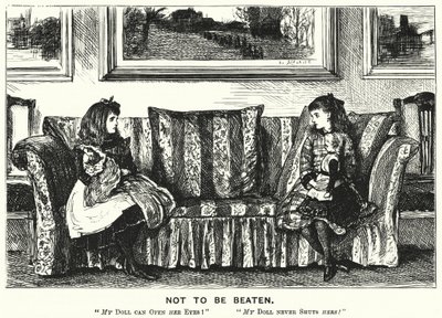 Punch cartoon: Niet te Verslaan (gravure) door George (after) Du Maurier