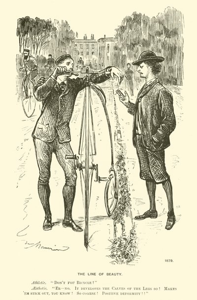 De lijn van schoonheid (gravure) door George (after) Du Maurier