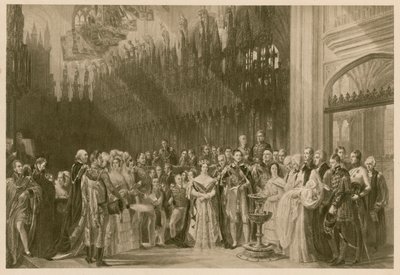 Doop van de Prins van Wales, de toekomstige Koning Edward VII, St George