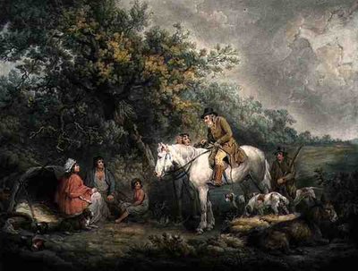 Ochtend, of De Welwillende Jager, gegraveerd en uitgegeven door Joseph Grozer (ca. 1755-99) door George (after) Morland