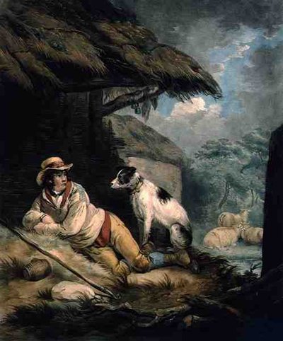 De herder door George (after) Morland
