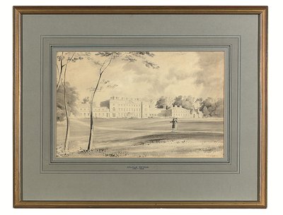 Carton House, Co. Kildare, zetel van de Hertog van Leinster door George (after) Petrie