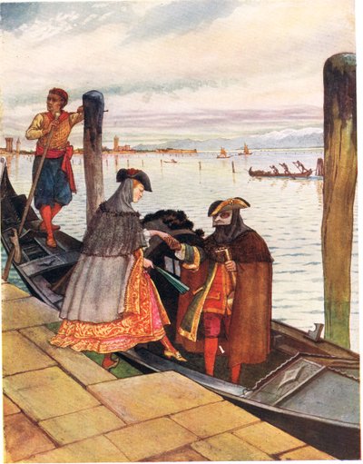 La Biondina in Gondoletta, illustratie uit 