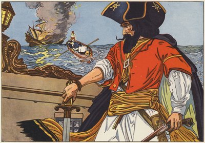 Zwartbaard, de beroemdste piraat van de Atlantische kust door George Alfred Williams