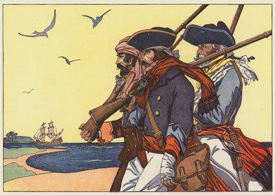 Piraten op het eiland Tortuga door George Alfred Williams