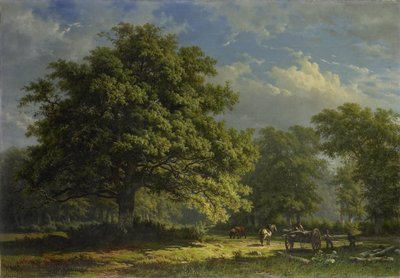Uitzicht in het Bentheimse Bos door George Andries Roth