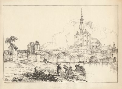 Dinant, nr. 1: Zuidwestelijk uitzicht door George Arnald