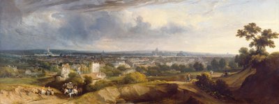Uitzicht op Parijs vanaf Montmartre, 1829 door George Arnald