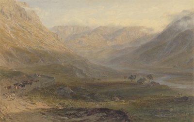 Nant Francon, Noord-Wales, 1862 door George Arthur Fripp