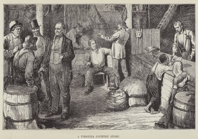 Een dorpswinkel in Virginia door George Augustus Sala