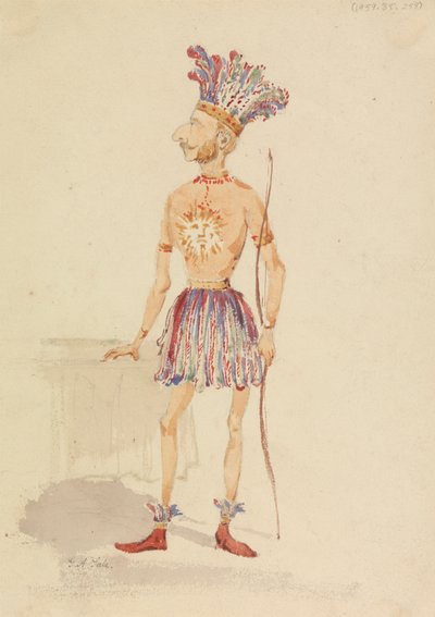 Engelsman in Inca-kostuum door George Augustus Sala
