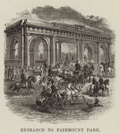 Ingang van Fairmount Park door George Augustus Sala