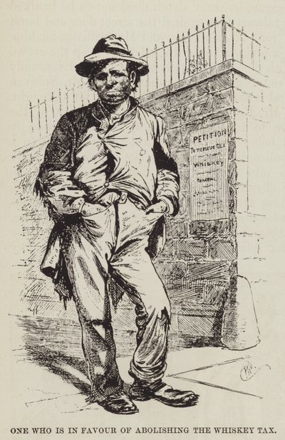 Iemand die voorstander is van het afschaffen van de whiskeybelasting door George Augustus Sala