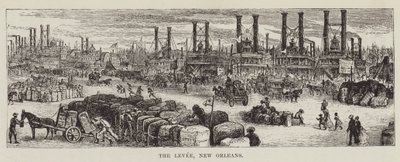 De kade, New Orleans door George Augustus Sala