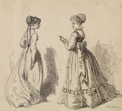 Twee vrouwen door George Augustus Sala