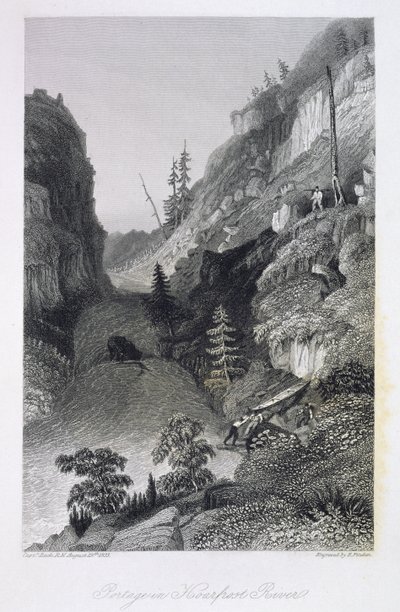 Portage in Hoarfrost River, 19 augustus 1833, uit 