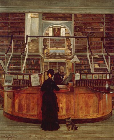 Philadelphia Bibliotheek, 1875 door George Bacon Wood