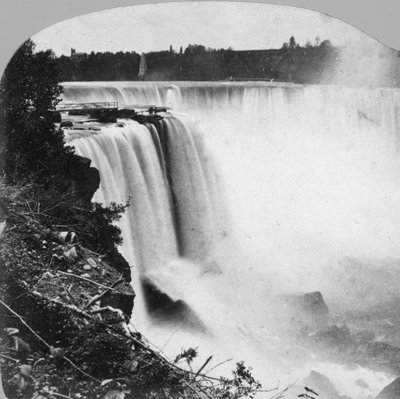 Horseshoe Falls gezien vanaf Goat Island, Niagara Falls, begin 20e eeuw door George Barker