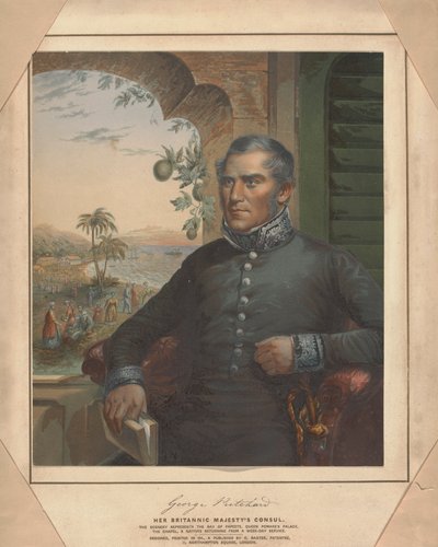 George Pritchard, consul van Hare Britannic Majesty door George Baxter