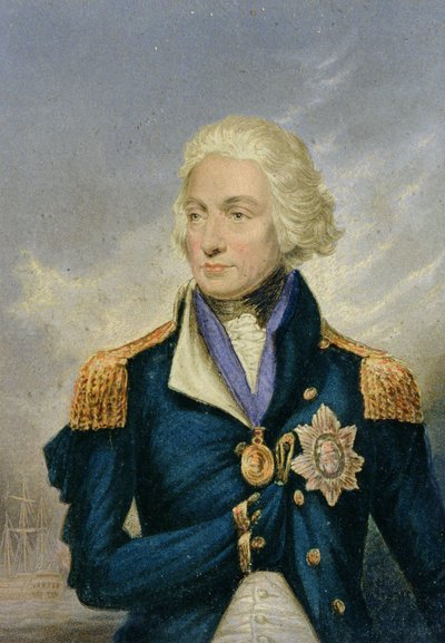 Horatio, Burggraaf Nelson (1758-1805) door George Baxter
